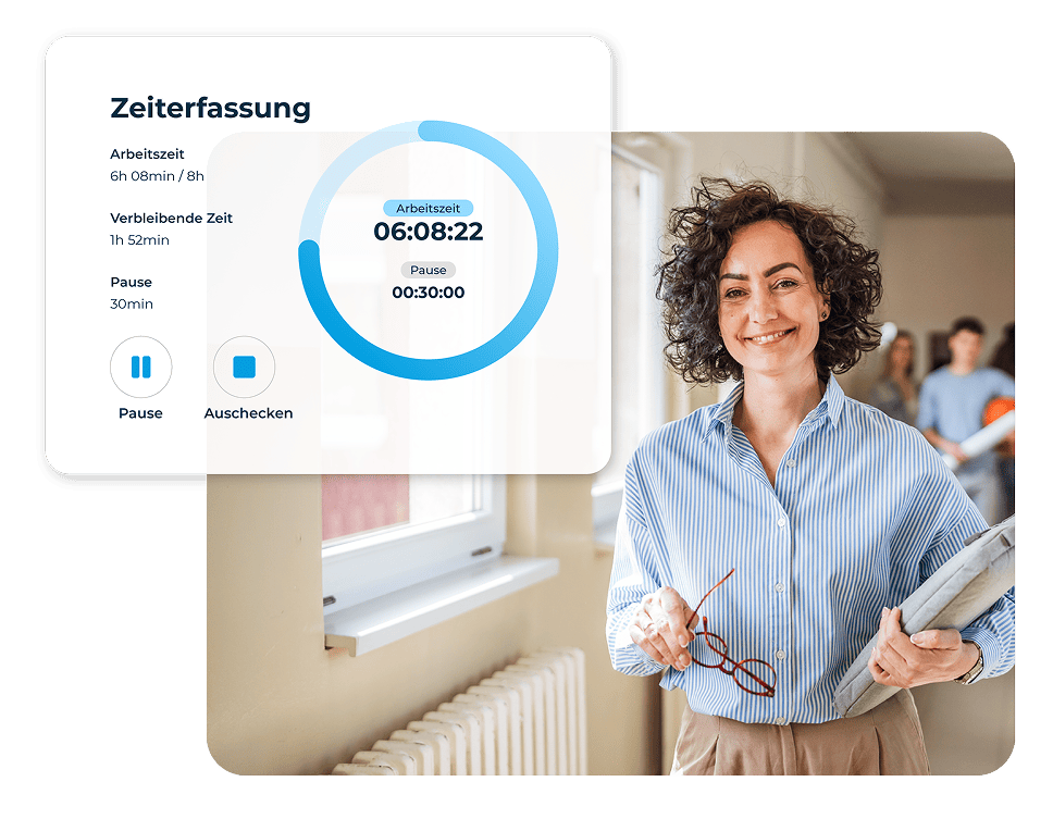 Live-Tracking Funktion Zeiterfassung